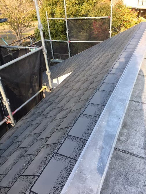 厚木市マンション　塩ビシート防水　機械固定工法