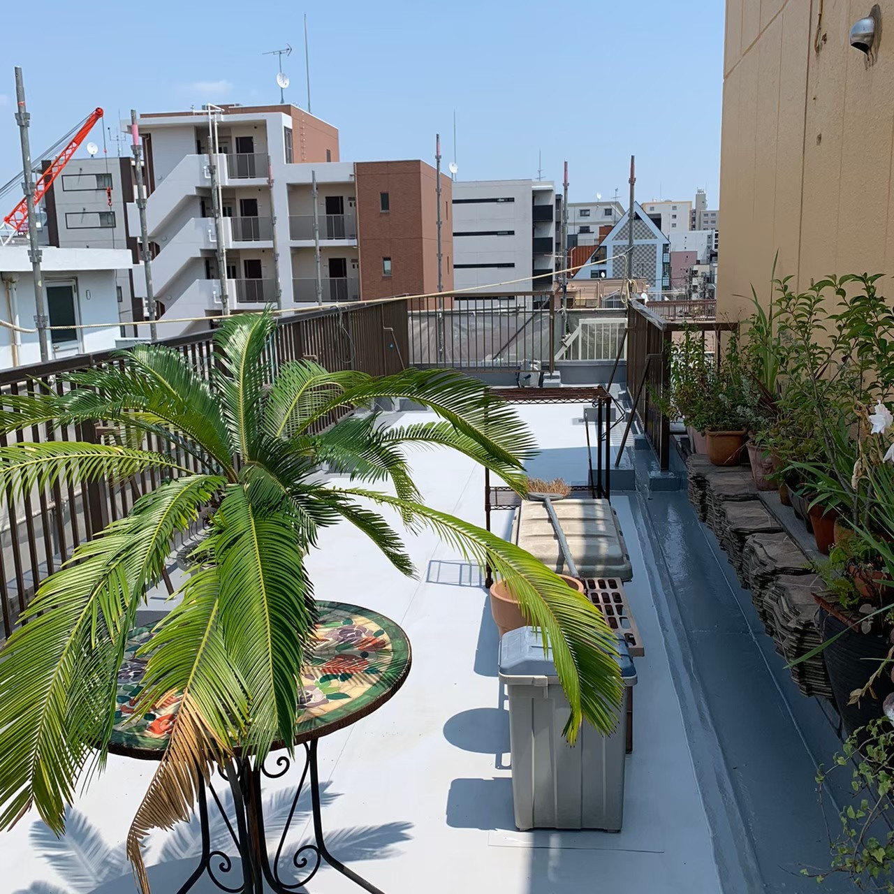 東京都墨田区 屋上塩ビシート防水 ウレタン塗膜防水