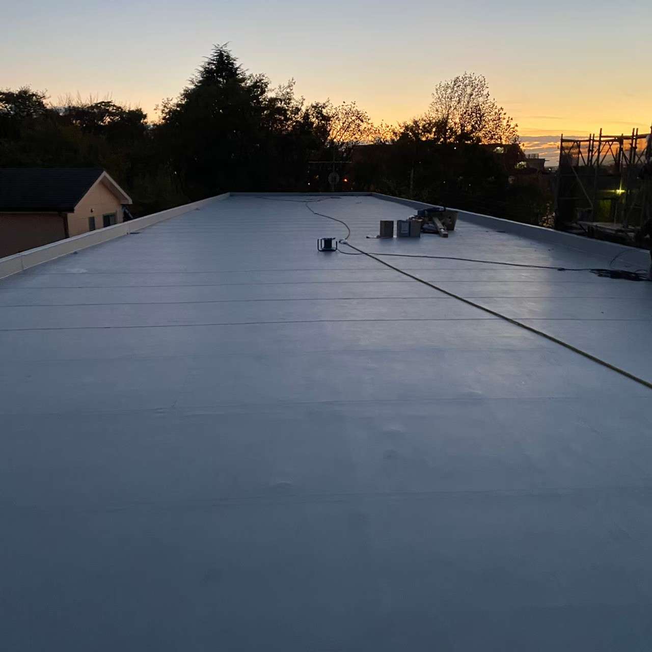 埼玉県朝霞市マンション・塩ビシート防水工事